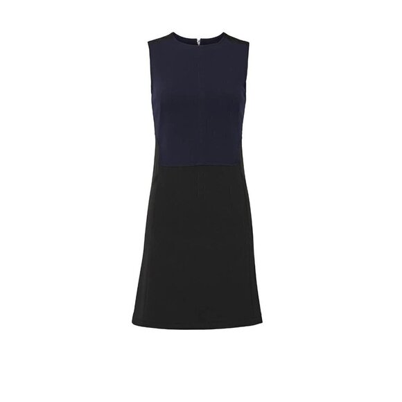 KF/KaufmanFranco Collective Colorblock Sleeveless Dress in Navy & Black 8 Womens - Picture 11 of 11